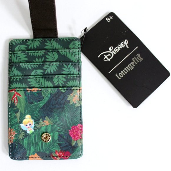 Loungefly Disney Peter Pan & Tinkerbell Chibi Jungle Cardholder - Picture 2 of 3